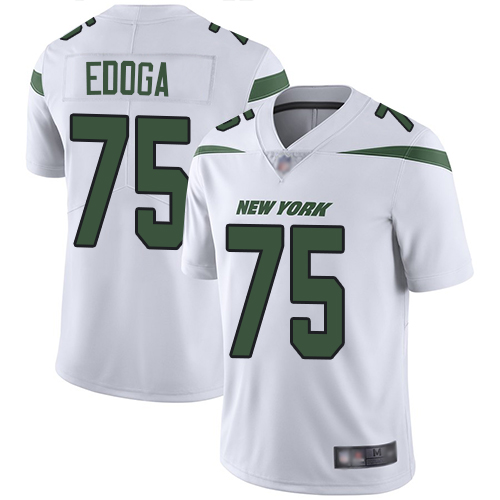 New York Jets Limited White Youth Chuma Edoga Road Jersey NFL Football #75 Vapor Untouchable->new york jets->NFL Jersey